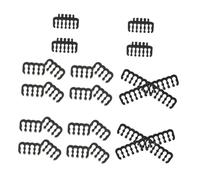NUOBESTY 24pcs Cable Cord Management Organizer Kit for Computer and Power Cables User-Friendly Wire Organizer Combs with Copper and Plastic Material