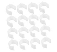 NUOBESTY 24pcs Heavy Duty Curtain Rod Brackets Adjustable Support for Thick Drapery Rods Wall Mounted Plastic Holders with Stable Strength for Home Window Hardware