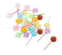 NUOBESTY 24pcs Lollipop Charm Night Glow Candy Keychain Charms for Diy Jewelry Making Cute Lollipop Ornaments for Women Earrings for Birthday