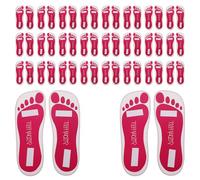 NUOBESTY 25 Pairs Disposable Sticky Tanning Feet Pads Self Tanning Accessories Salon Spray Tan Foot Protectors for Home and Professional Use