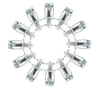 NUOBESTY 25pcs 1/4-20 Threaded Petal Nut Insert Set with Screws and Anchors for Metal and Plastic, Blind Rivet Nuts Kit for Pressed and Hard Boards, Industrial Fasteners