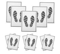 NUOBESTY 25pcs Car Floor Mat Protectors Disposable Paper Vehicle Foot Mats for Auto Black