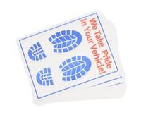 NUOBESTY 25pcs Disposable Car Floor Mats Car Detailing Floor Mat Papers for Vehicle's Soft and Comfortable Kraft Paper Versatile Application for Highways and Detailing Shops