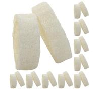 NUOBESTY 25pcs Natural Loofah Bath Shower Sponge for Body Exfoliating and Luxurious Bathing Experience with White Loofah Material, Simple and Elegant Design for Bathroom Use