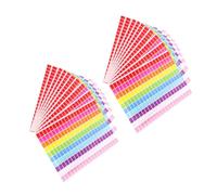 NUOBESTY 25Sheet Rectangular Color Coding Labels Stickers Self Adhesive Tags Vibrant Colors for Inventory Filing Classroom Arts Crafts Organization Projects