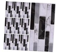 NUOBESTY 27pcs Self Adhesive Wall Tiles Peel and Stick Vinyl Decorative Marble Backsplash for Kitchen Bathroom Elegant Wall for Living Room Office