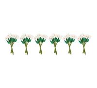 NUOBESTY 288pcs Mini Flower Bouquets Artificial Flowers for Greeting Cards Decorations Home Decor Craft Supplies for Weddings Parties and Creative Projects