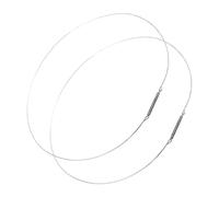NUOBESTY 2pc Stainless Steel Washing Machine Door Seal Ring Spring Clamp Leak-Proof Replacement Part for Front Load Washers Universal Fit 40cm