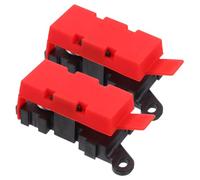 NUOBESTY 2Pcs 200A Flat Blade Fuse Holder for Car and Rv Audio Distribution Block, Auto Amplifier Fuse Box with Fork Terminal, Suitable for Vehicles and Boats