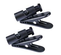 NUOBESTY 2pcs 360 Headphones Black Earbuds Black Shirts Headset Wire Clip Earphone Wire Holder Headphone Wire Clip Noodle line Clothespin Microphone earplugs to Rotate Cable clamp