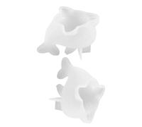 NUOBESTY 2Pcs 3D Dolphin Silicone Molds for DIY Resin Crafts, Ocean Animal Ornament Casting, Flexible Non-Stick Silicone Moulds for Jewellery and Beading Supplies