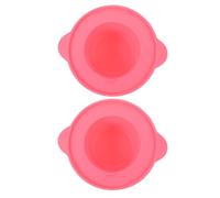 NUOBESTY 2pcs 400ml Silicone Wax Pot Liners for Hair Removal Wax Warmer Pink Melting Bowls Replacement for Home Body Depilation Kit