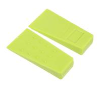 NUOBESTY 2pcs 5-Inch Green Plastic Tree Felling Wedges Spiked Design for Logging, Forestry and Chainsaw Tree Cutting Tools