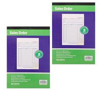 NUOBESTY 2pcs A5 Invoice Receipt Book with Waterproof and Tear-Resistant Paper Cover for Quick Retrieval and Error Reduction, for Record Keeping and Movement Between Departments