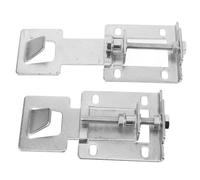NUOBESTY 2pcs Adjustable Stainless Steel Range Hood Fixing Hangers with Universal Support Brackets, Silver Kitchen Wall Mount Lifting Hooks for Cooker Hood Installation