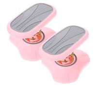 NUOBESTY 2pcs Adjustable Under Desk Foot Rest Chic Pink Foot Stool for Office Travel Ergonomic for All Heights Alleviates Fatigue with Comfort Enhancement