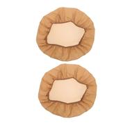 NUOBESTY 2pcs Anti-Glare Lampshade Fabric Diffuser for Ceiling and Pendant Lights, Universal 17-28cm Lamp Cover with Eye Protection, Brown Light Shield for Nursery and Home Lighting