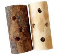 NUOBESTY 2pcs Apple Wood Chewing Stick for Guinea Pigs Hamsters Rabbits Small Pets Natural Teething Playthings for Teeth Grinding and Digestion Support