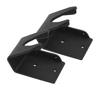 NUOBESTY 2pcs Barcode Scanner Holder Wall Mount and Desk Stand for Barcode Reader - Universal Warehouse and Retail Countertop Scanner Mount - Black Plastic Dual-mount Scan Gun Stand
