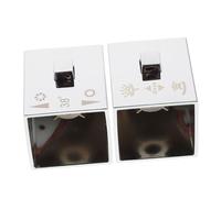 NUOBESTY 2pcs Bathroom Faucet Replacement Handles Chrome Metal Shower Temperature Control Knobs Compatible Basin Mixer Valves Sturdy Faucet Repair Fittings