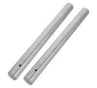NUOBESTY 2pcs Birth Certificate Protector Sleeve Cylinder Tube 3.5cm Diameter 40cm Length Stainless Steel Document Organizer for Office and Home Storage