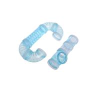 NUOBESTY 2pcs Blue Plastic Hamster Tunnels External Sports Tube for Hamster Cage Accessories Expandable for Pets Exercise and Exploration