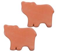 NUOBESTY 2pcs Bread Warmer Stone: Terracotta Tortillas Warmer Rustic Bun Heat up Mat for Mexican Taco Pancake Sourdough Buns Keep Meals