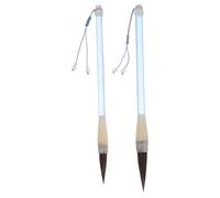 NUOBESTY 2pcs Calligraphy Brush Versatile Writing Tools for Beginners for Scripture Copying Cursive Script Practice Dual Brushes for Chinese Calligraphy Artistic Excellence