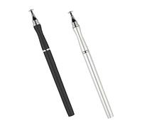 NUOBESTY 2pcs Capacitive Stylus Pens for Touch Screens Dual Tip Writing Tool for Tablets and Phones High Sensitivity Touch Pen Black White Smooth Lightweight Design