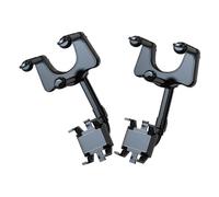 NUOBESTY 2pcs Car Phone Holder Mount Rearview Mirror Bracket Adjustable Rotating Phone Mount for Driving Travel Fits Smartphones