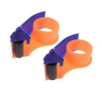NUOBESTY 2pcs Carton Packing Device Metal Tape Dispenser Manual Baler Roll Bearing Stainless Steel Anti-Rust Sealing Device Red