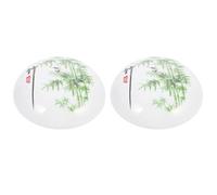 NUOBESTY 2pcs Ceramic Calligraphy Box Vintage Porcelain Ink Storage Container for Chinese Calligraphy Holder Lightweight and Practical Design for Students and Collectors Capacity