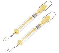 NUOBESTY 2Pcs Cylinder Force Meter Spring Scales 5 Newton Dual Scale Spring Balance for Physics Experiment Science Teaching Aids 0.5Kg Capacity Random Color Random Color