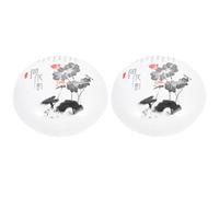 NUOBESTY 2pcs Delicate Porcelain Box for Calligraphy Elegant Storage for Lightweight and Practical Design for Calligraphy Enthusiasts