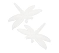 NUOBESTY 2PCS Dragonfly Silicone Resin Molds Flexible Reusable Semi Relief DIY Wall Art Crafting Tool for Home Garden Decor with Detailed Embossed Design