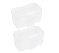 NUOBESTY 2pcs Earthworm Breeding Box Worm Breeding Box White Plastic Lightweight Portable Storage Container and Storing