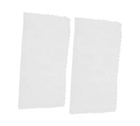 NUOBESTY 2pcs Elegant White Lace End Table Covers for Dressing Tables and Bathroom Mirrors, Soft and Comfortable Material, Easy to Clean Tablecloths for Sofa and Home Decor