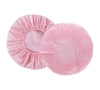 NUOBESTY 2pcs Eva Shower Caps for Adults Thickened Waterproof Bathing Caps with Elastic Band Foldable Breathable Hat for Spa and Travelling Pink