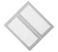 NUOBESTY 2Pcs Floor Vent Grille Flexible Honeycomb Silicone Mesh Cover Dust Guard Register Vent Cover for Home Rv Wall Ceiling Anti-Clog Airflow Protection