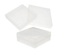 NUOBESTY 2pcs Freezer Tube Box Tube Rack Pp 100 Grids Fits 1.5ml 1.8ml for Laboratory Sample Storage