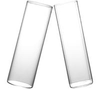 NUOBESTY 2pcs Glass Coffee Cups and Cocktail Glasses Set, Cold Drink Cups for Iced Coffee, Mojito, Long Island Iced Tea, Straight Glassware for Home and Entertaining