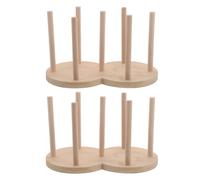 NUOBESTY 2pcs Glass Weights Holder: 7.8 Cm Canning Jar Weight Organizer - Pickling Supplies Storage Rack for Countertop Kitchen Drawer Cabinet - 2 Compartment