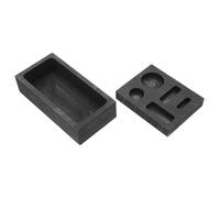 NUOBESTY 2pcs Graphite Melting Mold 1kg 5-in-1 Casting Ingot Mold Crucible 1kg for Gold Silver Copper Aluminum Metal Refining Scrap Recovery Jewelry Projects