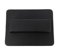 NUOBESTY 2pcs Hand Rest Holder Pillow Set with Firm Support and Easy to Carry Pu Leather Manicure Mat for Nail Salons and Makeup Table Use, Black Rectangular Nail Art Hand Pillow