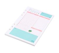 NUOBESTY 2pcs Handbook Refill Loose Leaf Paper Filler Paper Refills for Spiral Notebook Daily Planner Notepad Study Planner