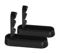 NUOBESTY 2pcs Heavy Duty Folding Wall Hooks Black Utility Hangers for Entryway Bathroom Closet Space Saving Coat and Bag Rack Tool Quick Installation Modern Minimalist Design