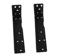 NUOBESTY 2Pcs Heavy Duty Wall Shelf Support Brackets Black Cold-Rolled Steel Triangular Design Invisible Floating Rack for Tv Countertop and Household Storage