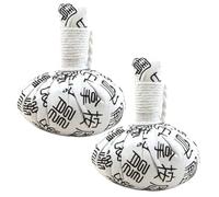 NUOBESTY 2pcs Herbal Moxibustion Massage Balls Set for Deep Muscle Relief, White Heating Therapy Body and Neck Massage Device, Portable Sore Muscle Massager for Back and Foot