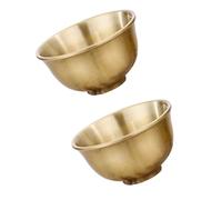 NUOBESTY 2pcs Imitation Ancient Bronze Tea Cups Vintage Style Liquor Container Small Size for Home Tearoom Supplies