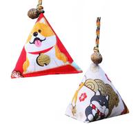 NUOBESTY 2pcs Japanese Style Cotton Cloth Scent Sachets Lovely Drawstring Bags, No Leakage Material, Tight Sewing, Fresheners for Drawers, Wardrobes and Home Decoration Color Color